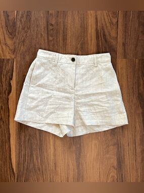 J.Crew high waisted linen shorts